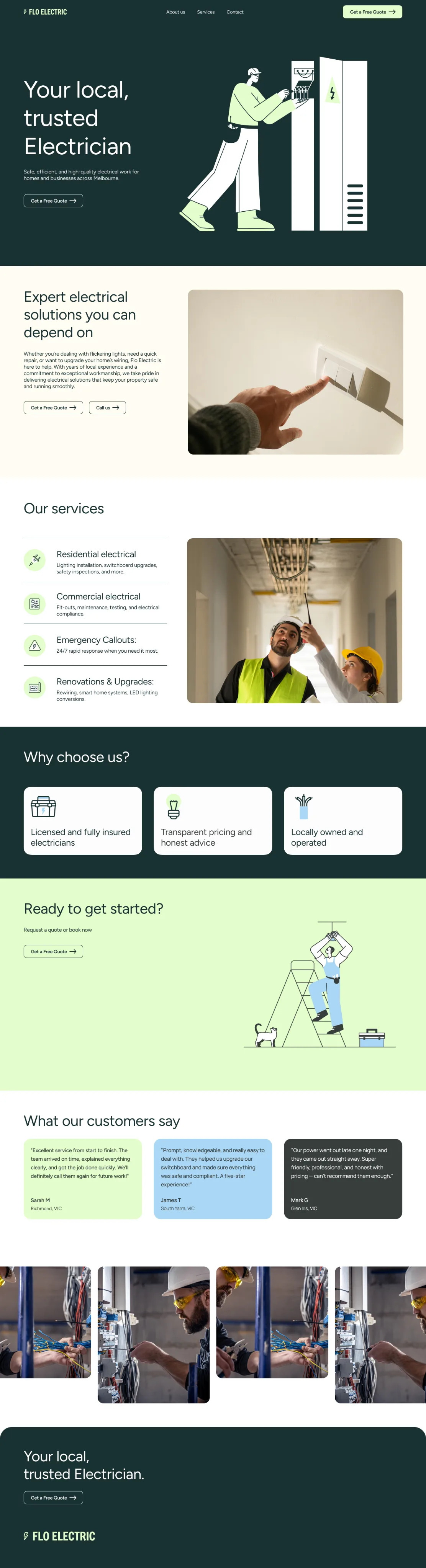 Trade & Home Services template preview