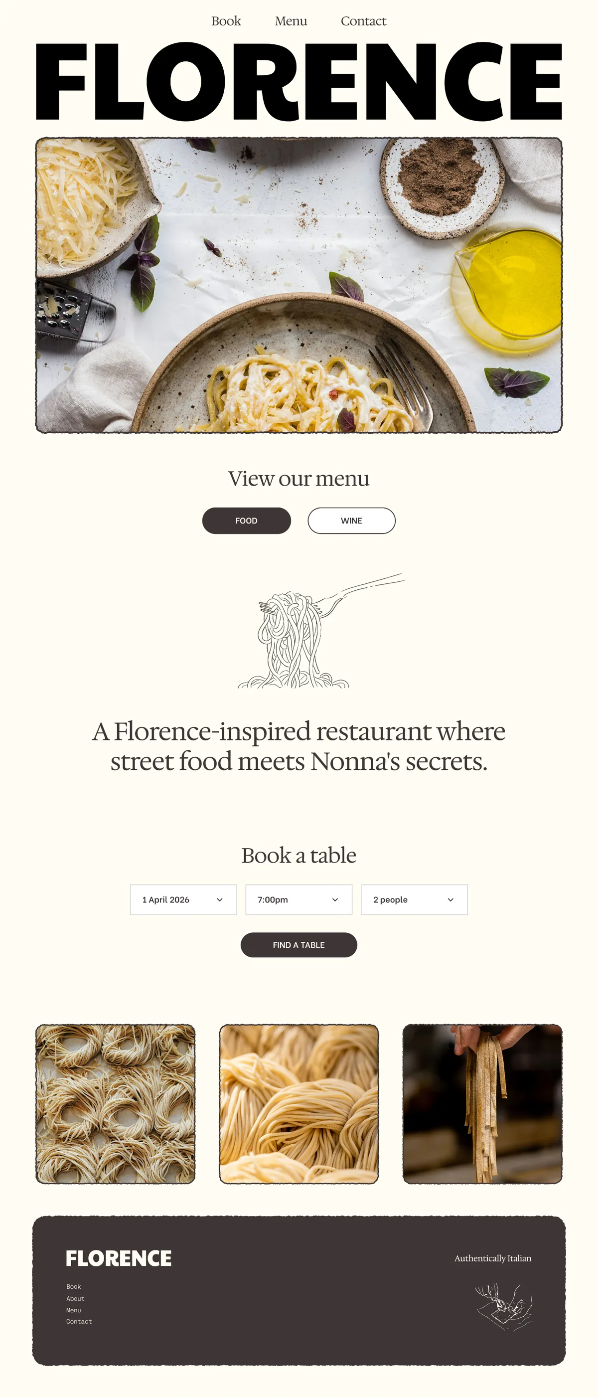 Hospitality & Food template preview