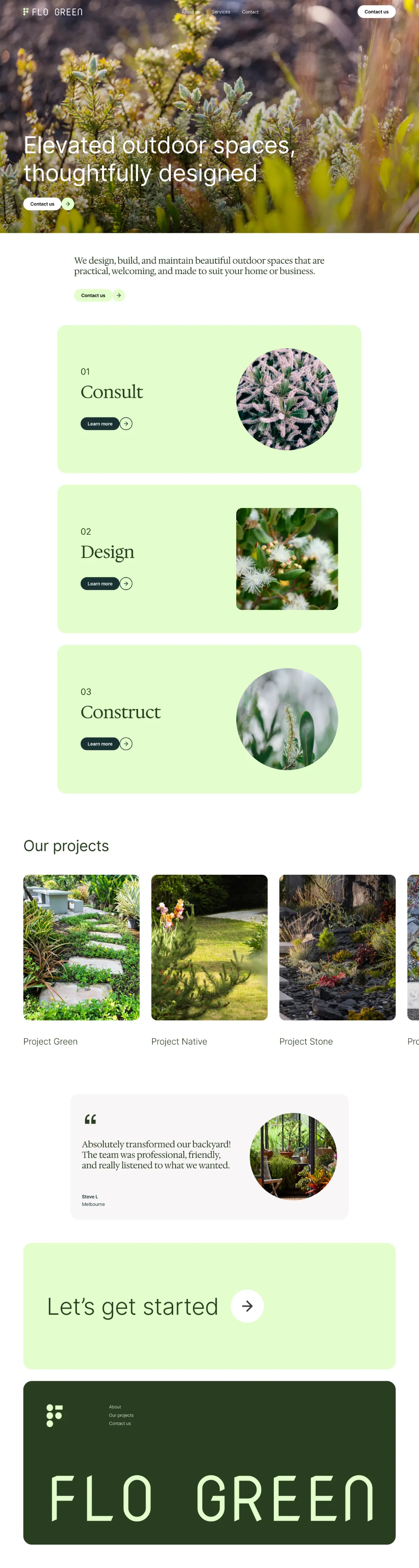 Professional Services template preview